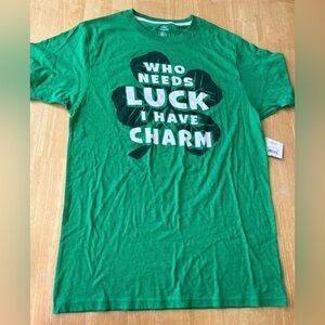 st patricks day men’s tshirt 38/40 green luck charm
